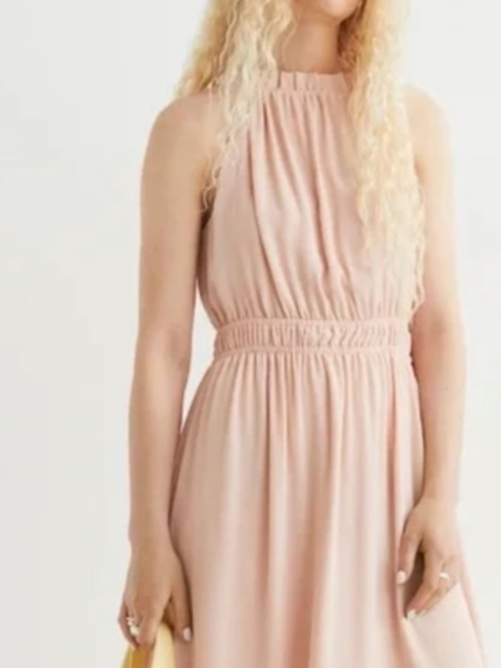 🌼B2G1🌼 H&M Blush Pink Halter Maxi Dress